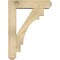 Ekena Millwork Merced Craftsman Rough Sawn Bracket w/ Offset Brace, Douglas Fir, 6"W x 22"D x 30"H BKT0604X22X30MRC04RDF - alternate 3